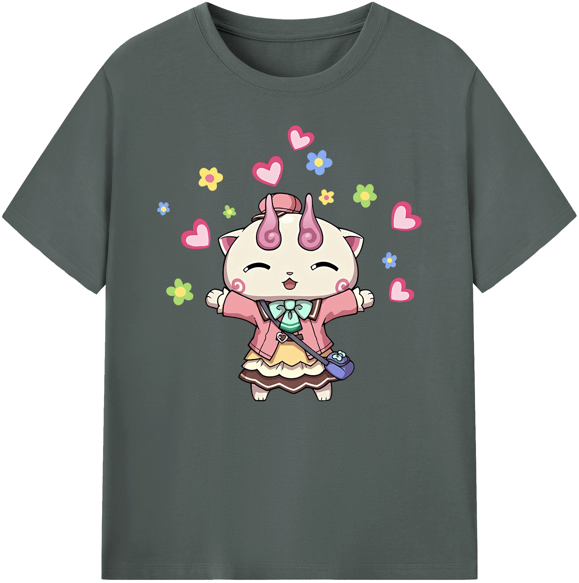 妖怪ウォッチ Yo-kai Watch 綿100％ メンズ半袖Tシャツ｜肌触りやわらか＆通気性